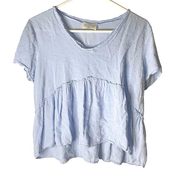 Alia Clip Dot Babydoll Tee - Picture 4 of 8